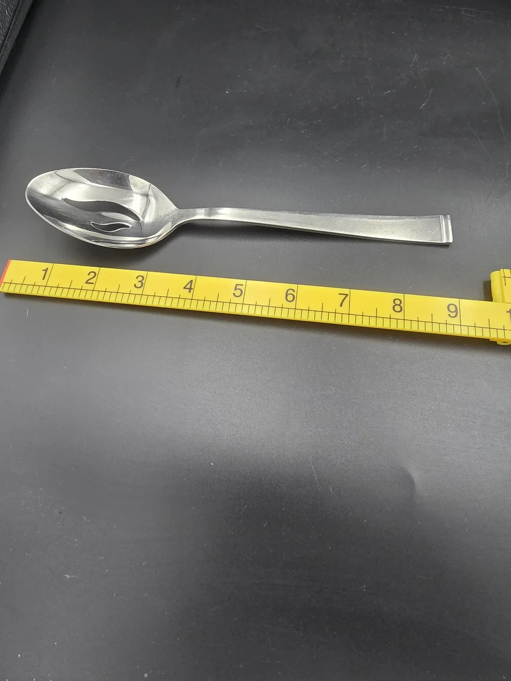 Stainless Steel Slotted Serving Spoon - Silver